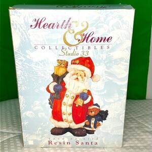 Vintage Hearth & Home 12” Resin Santa Collectibles Studio 33